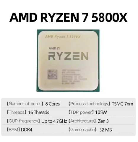 معالج AMD R7 5800X Ryzen 7 580 - مراجعة Amd Cpu Ryzen 7 وسعره